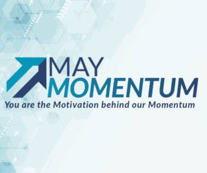 May Momentum logo - You are the motivation behind our momentum