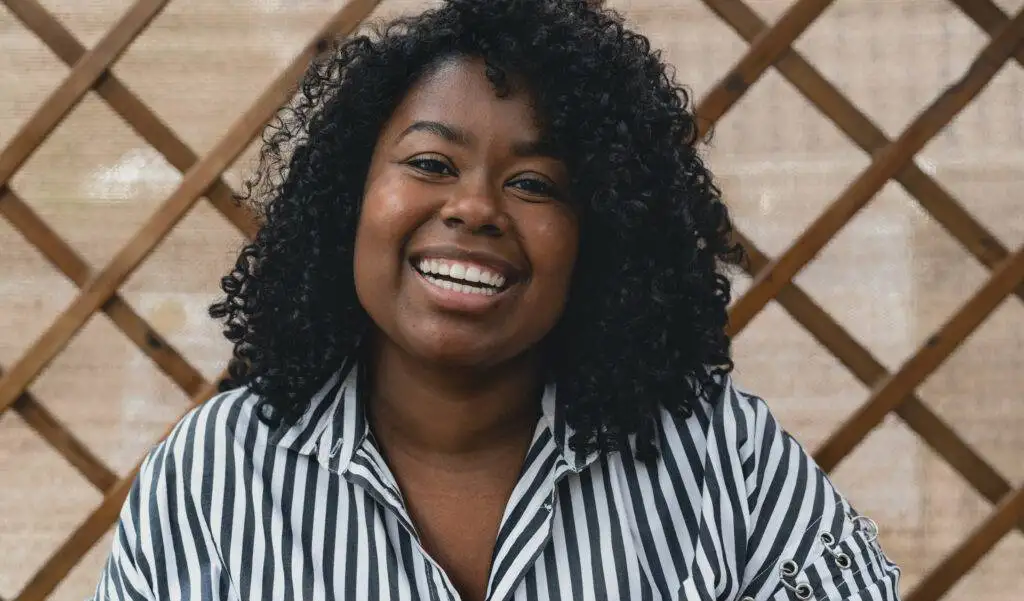 Smiling African American woman