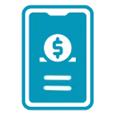 smartphone donation icon