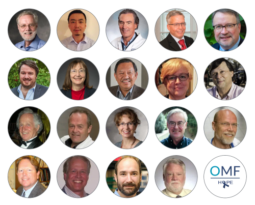 Headshots of a number of the scientists that work with OMF.