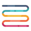 colorful timeline icon